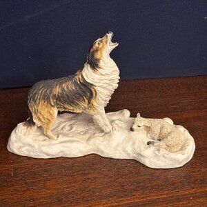 Lowell Davis Winter Lamb Figurine #60 /1750 Hand Made Scotland 1987 Schmid Colli